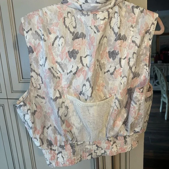 FP Movement by Free People Floral Vest - Pink, Gray, Cream - Picture 4 of 4